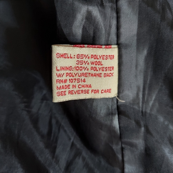 Beverly Hills Princess Black Wool Blend Jacket S - Picture 13 of 14